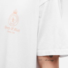 Sporty & Rich Men's Crown T-Shirt in White/Grapefruit