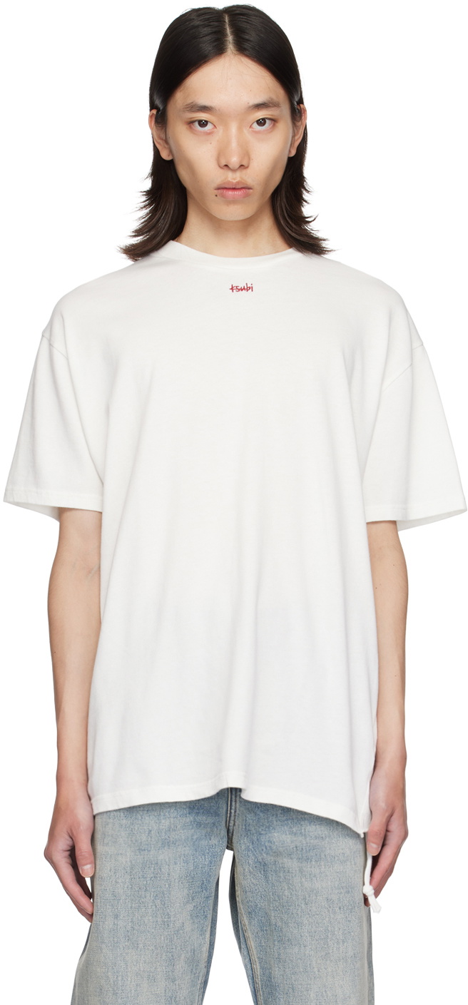 【関税込み】Ksubi ホワイト Stitch Up Biggie Tシャツ White Stitch Up Biggie T-Shirt by Ksubi on Sale