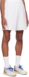 Sporty & Rich Gray Stars Health Crew Shorts