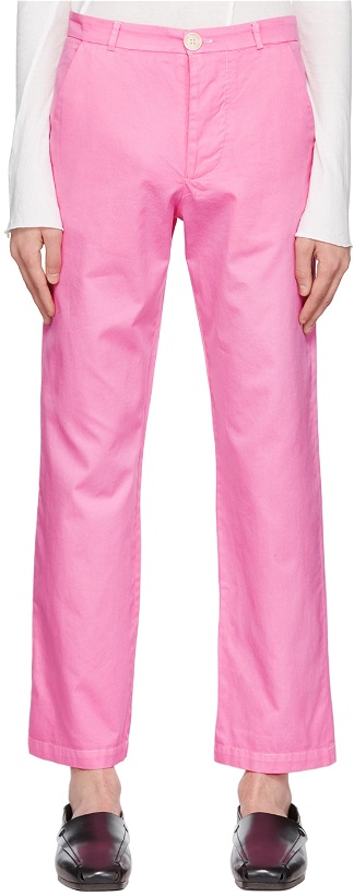 Photo: Edward Cuming Pink Cotton Trousers