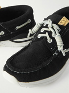 Visvim - Hockney-Folk Suede Boat Shoes - Black