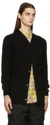 Comme des Garçons Shirt Black Knit Lambswool Cardigan