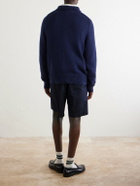 Polo Ralph Lauren - Wimbledon Logo-Appliquéd Cotton Sweater - Blue