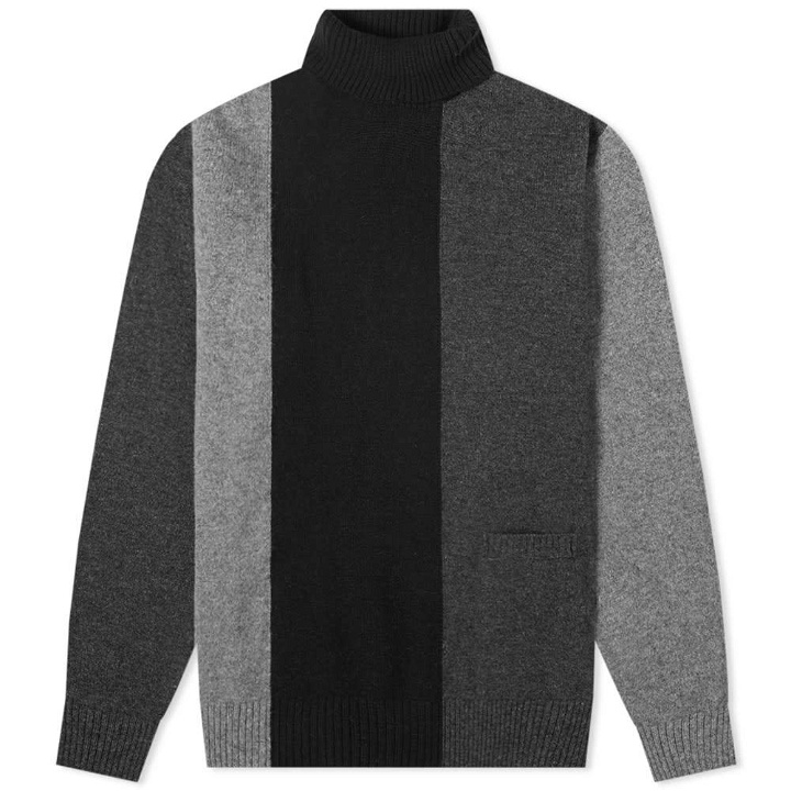 Photo: Undercover Panelled Roll Neck Knit