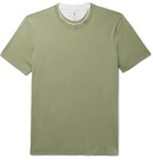 Brunello Cucinelli - Layered Cotton-Jersey T-Shirt - Green