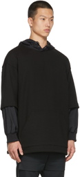 JERIH Black Gold Grown Layered Hoodie