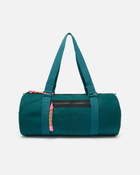 Pinko Recycled Fabric Travel Bag Teal Blue Block Color