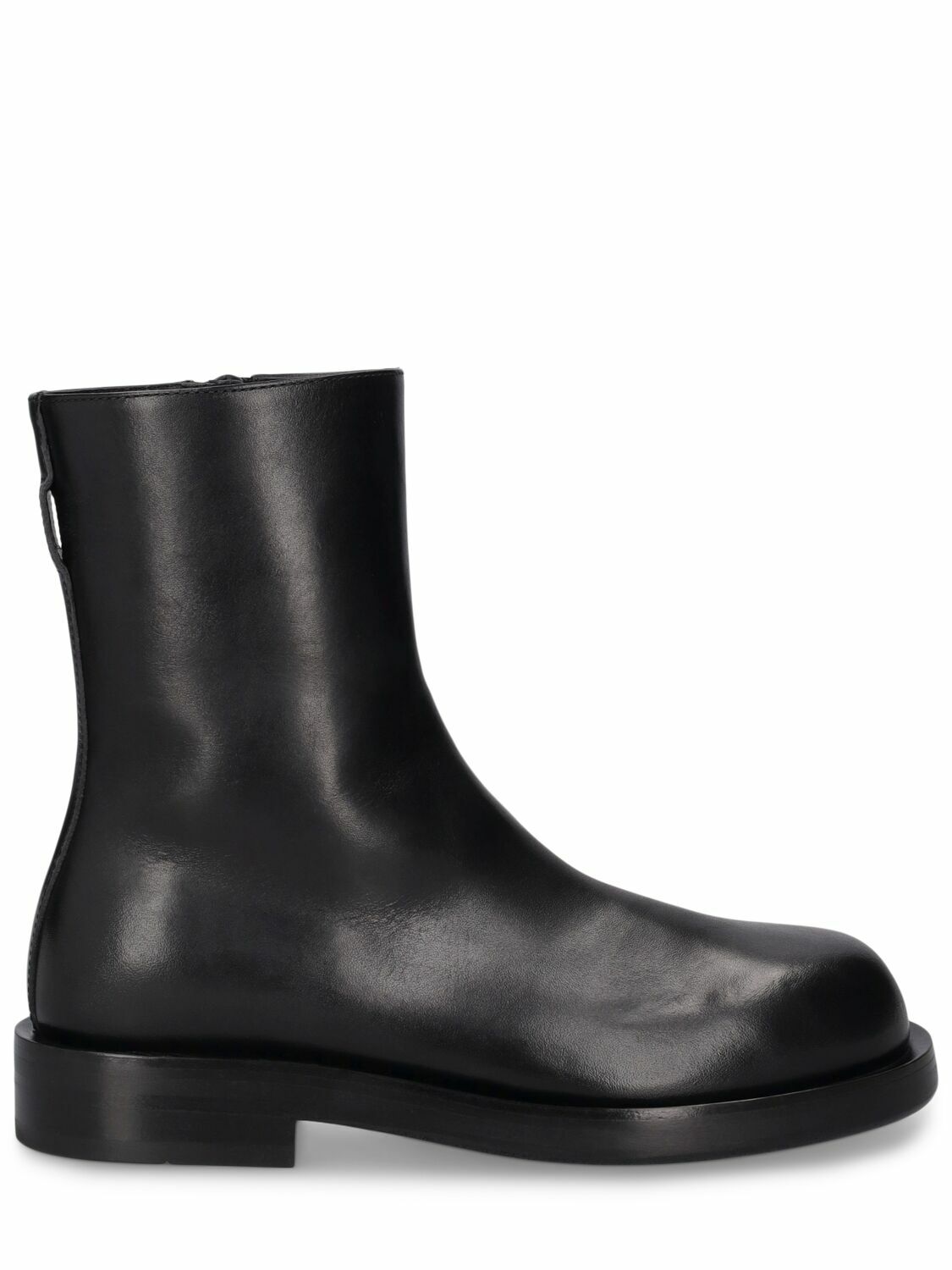 ANN DEMEULEMEESTER 35mm Ted Leather Riding Boots Ann Demeulemeester