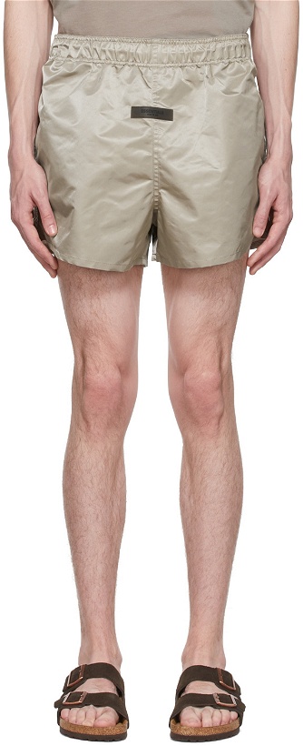 Photo: Essentials Taupe Nylon Shorts