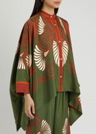 LA Double J Foulard Printed Satin-twill Shirt Multicoloured