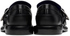 Burberry Black Leather Cobble Loafers