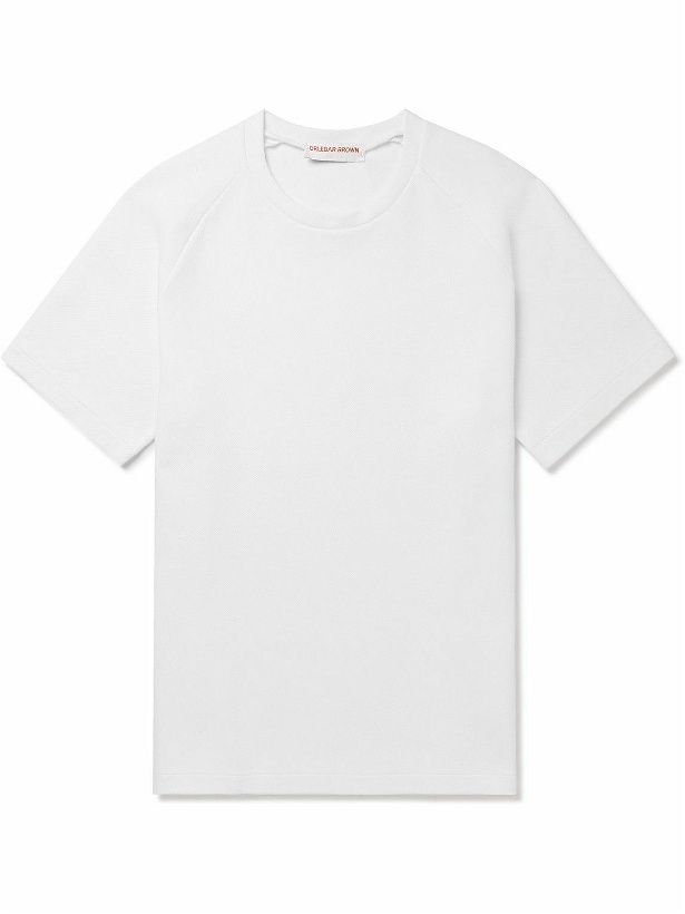 Photo: Orlebar Brown - Cotton-Blend Piqué T-Shirt - White