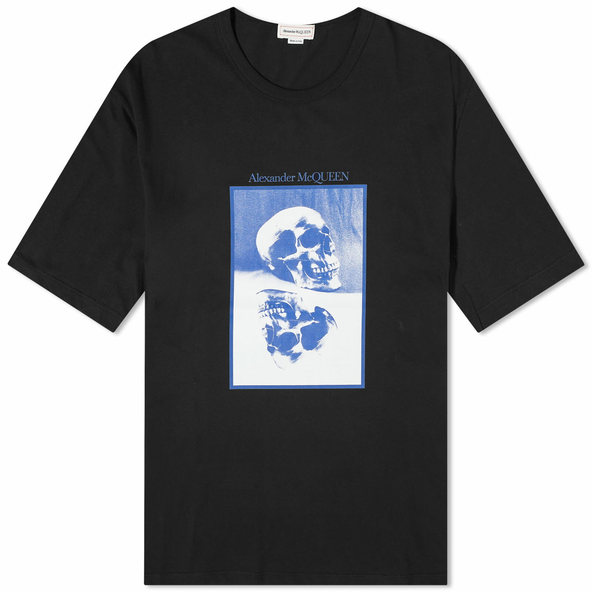 Alexander McQueen Men's Reflected Skull Print T-Shirt in
