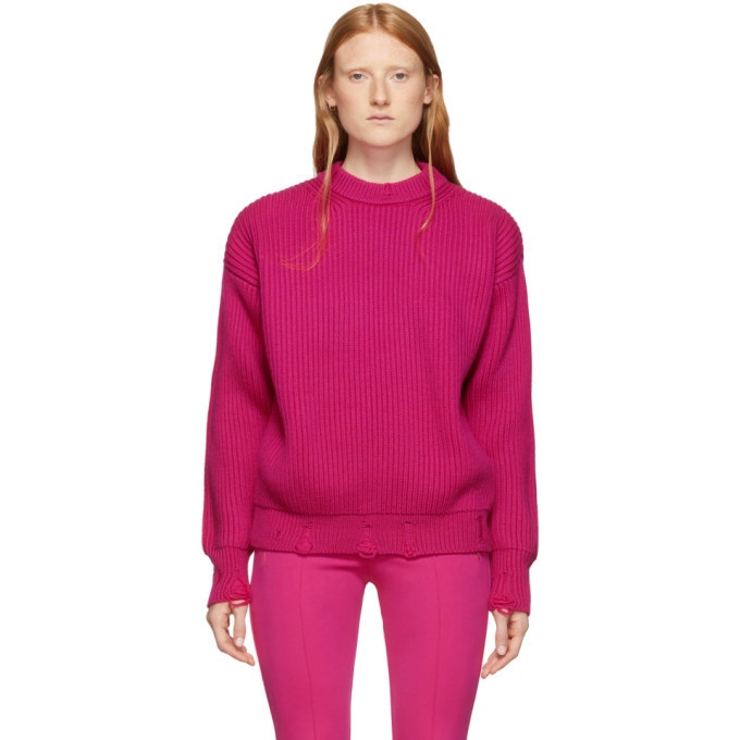 Photo: Nina Ricci Pink Pullover Crewneck Sweater
