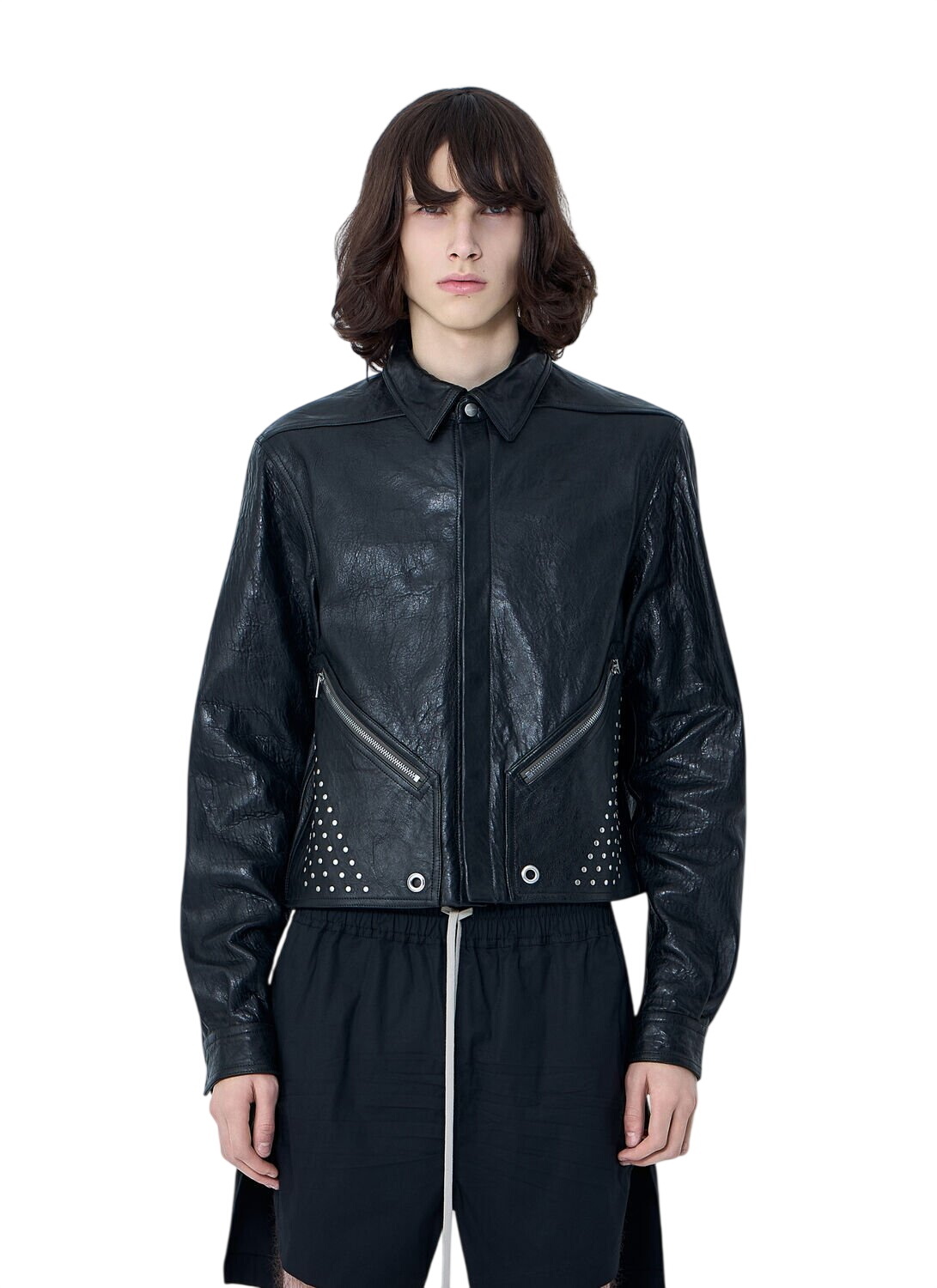 最終値下【Rick Owens】intarsia ライダース　カウレザー48 Rick Owens 'Intarsia' Calf Leather Jacket (FW2014) – VILIS VINTAGE