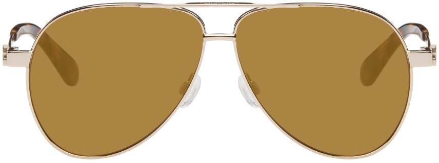 Photo: Off-White Gold Ruston Sunglasses