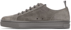 Gianvito Rossi Grey Suede Low Sneakers