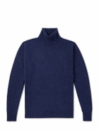 Altea - Wool and Cashmere-Blend Rollneck Sweater - Blue