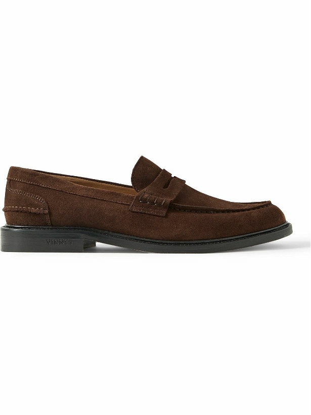 Photo: VINNY's - Townee Suede Penny Loafers - Brown