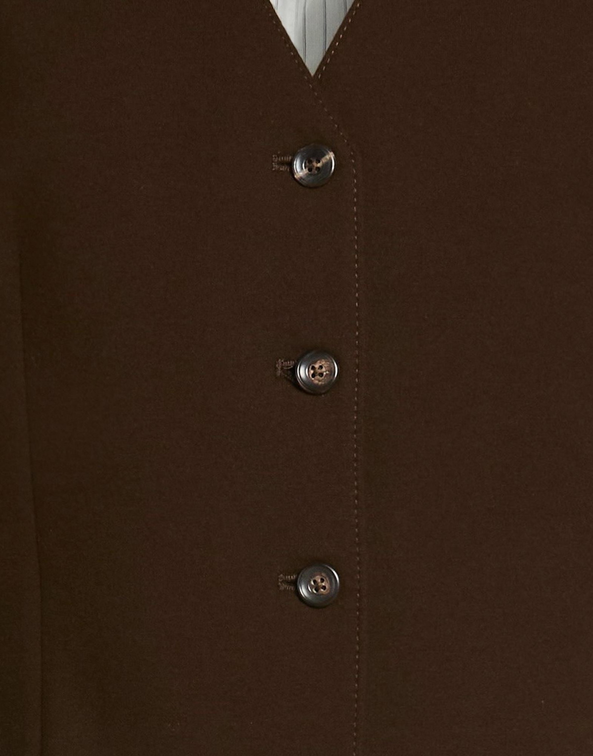 Circolo 1901 Womens Tailored Vest Chocolate in Brown