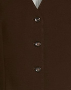Circolo 1901 Womens Tailored Vest Chocolate in Brown