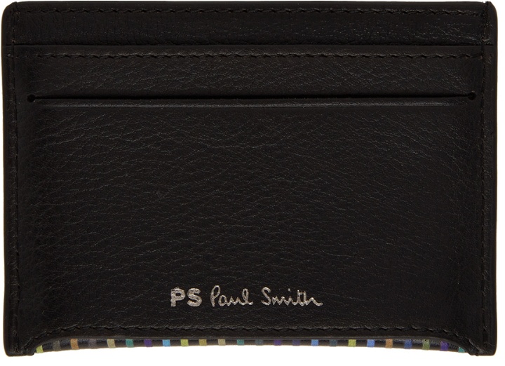 Photo: PS by Paul Smith Black Stripes Card Holder