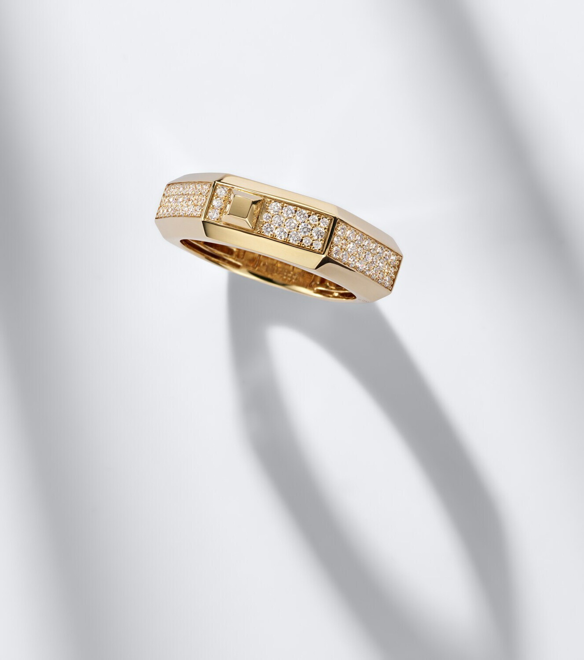 Messika Moderniste 18kt gold ring with diamonds