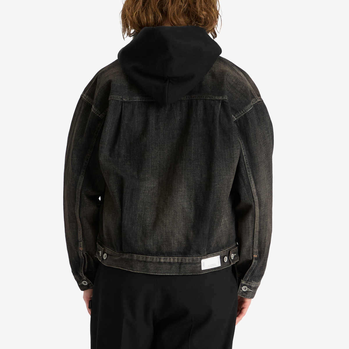 Neighborhood Men's Washed Denim Type-2 Jacket in Black