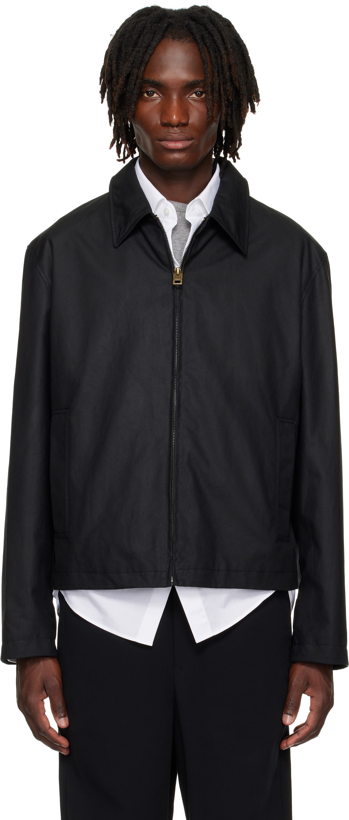 Hugo Black Water-Repellent Jacket
