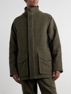 Purdey - Checked Wool-Tweed Field Coat - Green