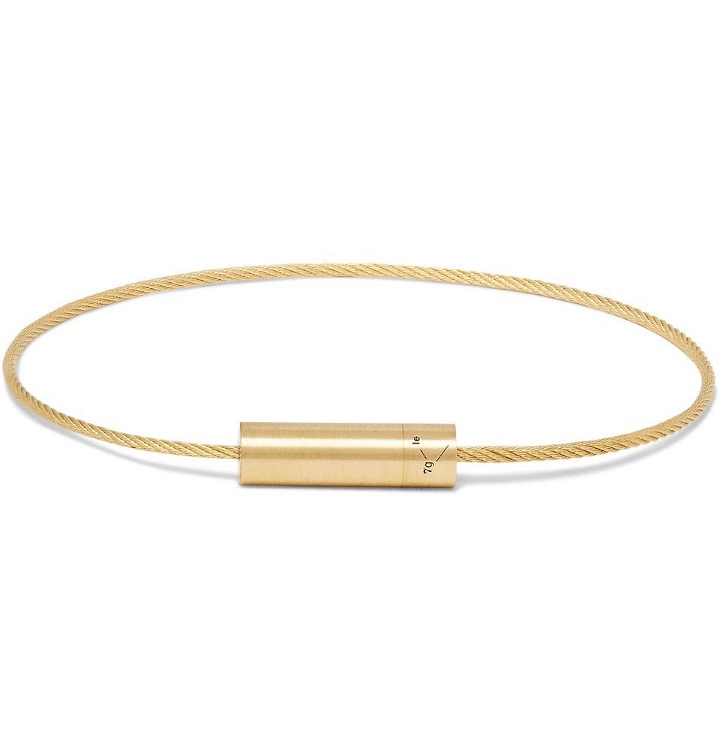 Photo: Le Gramme - Le Câble 7 Brushed 18-Karat Gold Bracelet - Gold