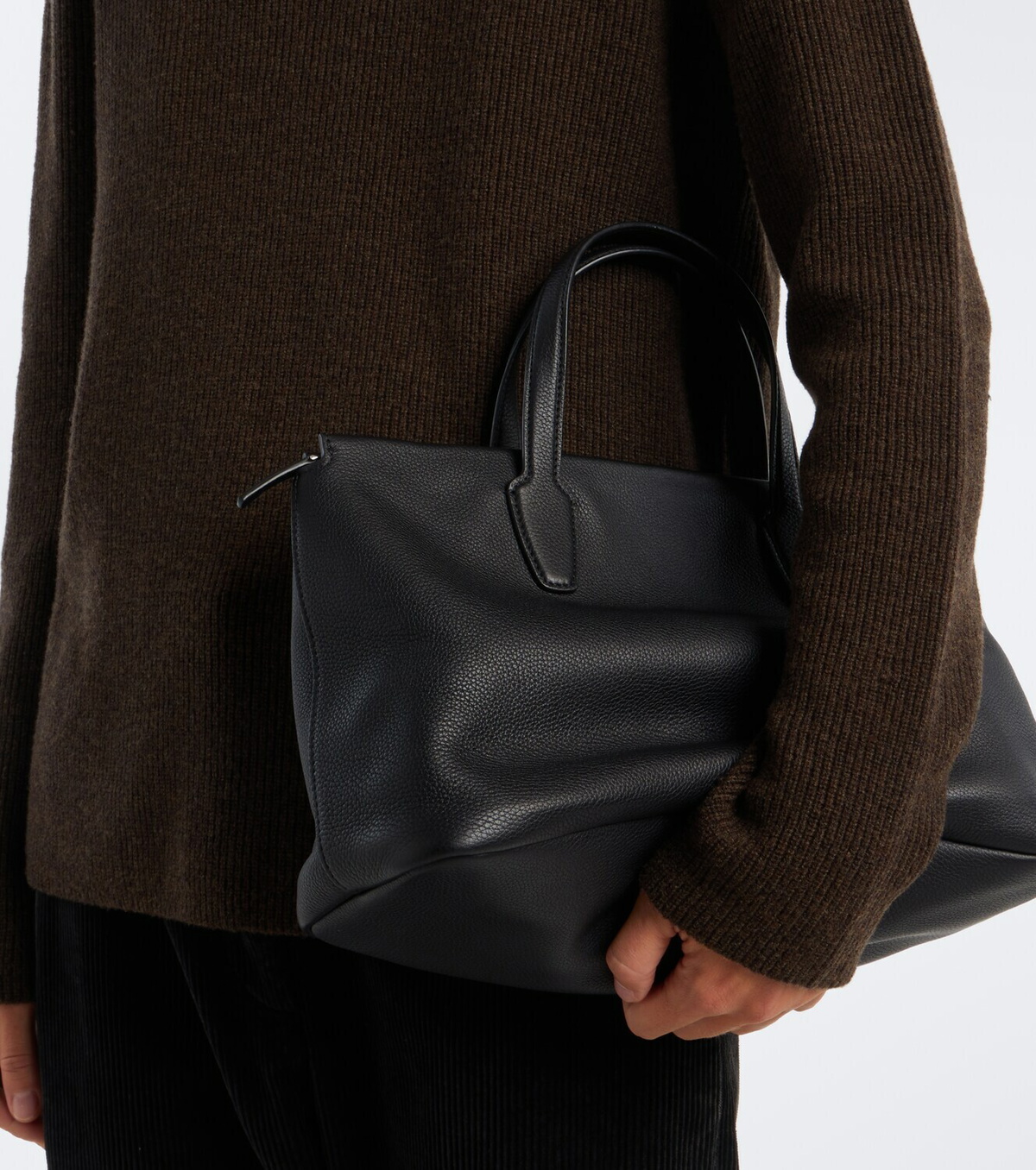 The Row Marcel leather top-handle bag