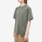 Patta Men's Washed Logo Pocket T-Shirt in Deep Depths