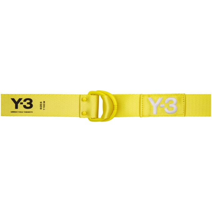 Photo: Y-3 Yellow Logo Belt