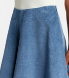 Altuzarra Varda denim midi skirt