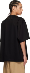 WOOYOUNGMI Black Cotton Overfit T-Shirt