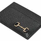 Gucci Men's Horsebit Card Holder in Black
