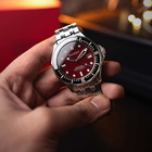 Duxot Henri Diver Automatic Red Dial Mens Watch DX-2060-55