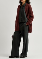 Eileen Fisher Mohair-blend Cardigan Burgundy