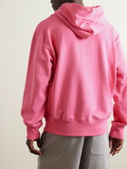 Acne Studios - Fairah Logo-Appliquéd Cotton-Jersey Hoodie - Pink