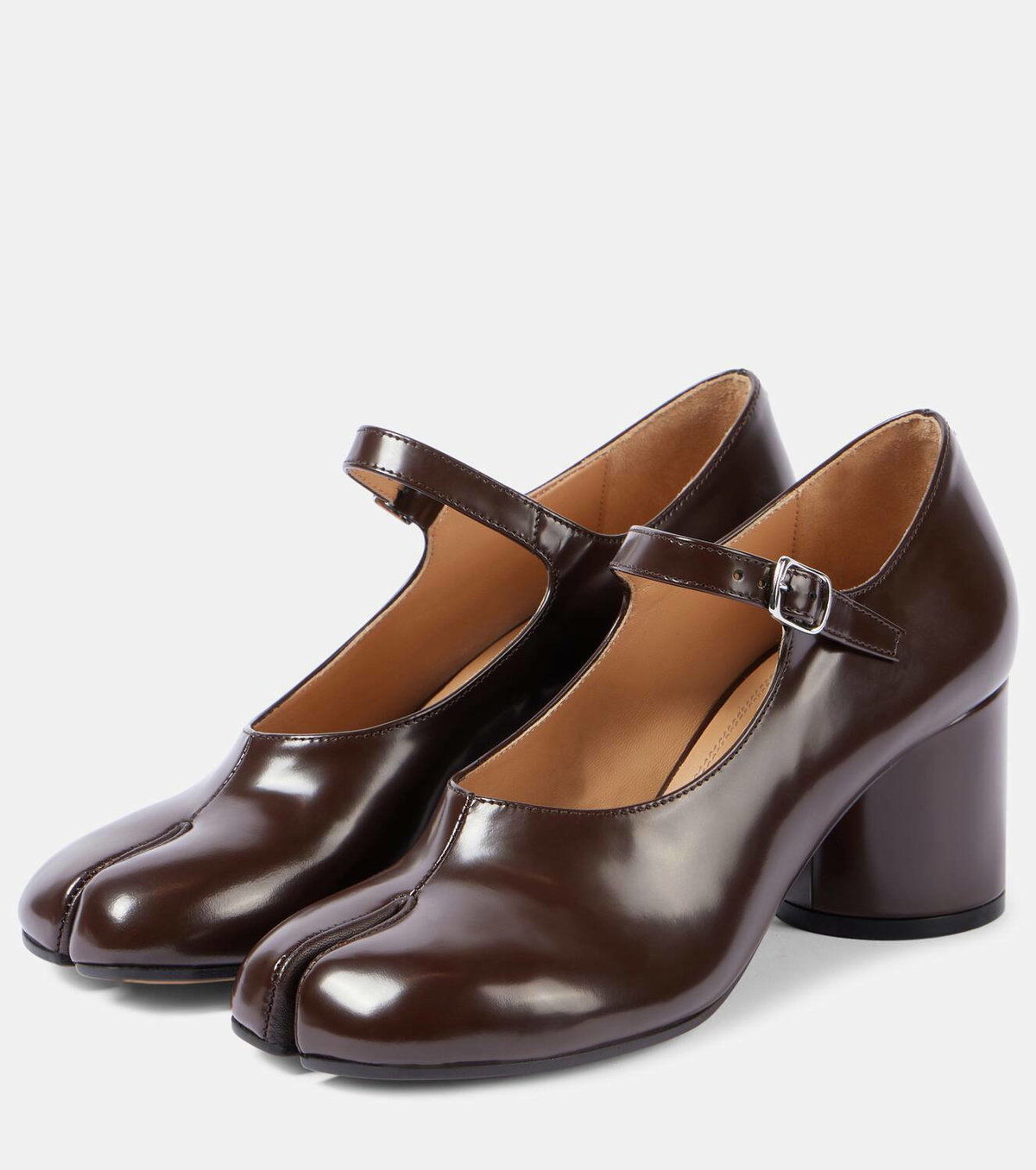 Maison Margiela Tabi leather Mary Jane pumps