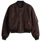 Maison Margiela Men's Reversible Bomber Jacket in Dark Brown