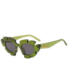 Loewe Eyewear Paula's Ibiza Flower Sunglasses in Green 