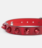 Christian Louboutin - Loubilink embellished leather bracelet