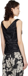Anna Sui Black Corset Top