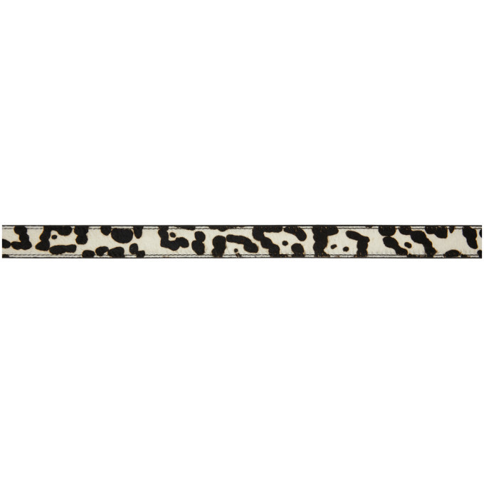 Stussy White Pony Hair Dress Belt