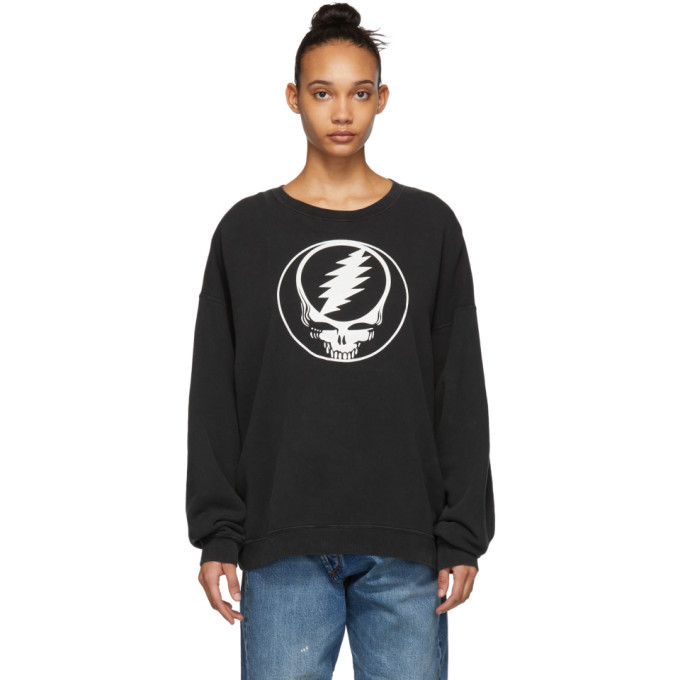 R13 Black Steal Your Face Sweatshirt R13