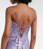 Maria Lucia Hohan Sara silk-blend bustier gown
