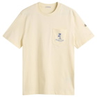Moncler Men's Palm Logo Pocket T-Shirt in White