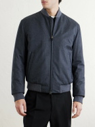 Canali - Wool Bomber Jacket - Blue